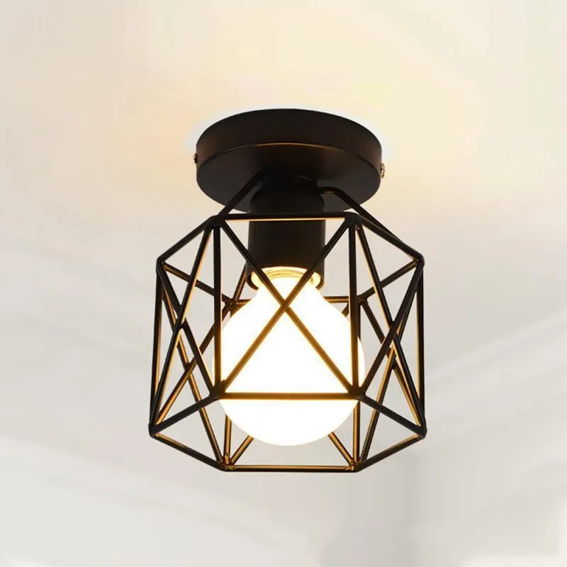 Lampa täcker nyanser 1pc järngång taklampor minimalistisk nordisk vintage balkong kök foajé entré litet ljus