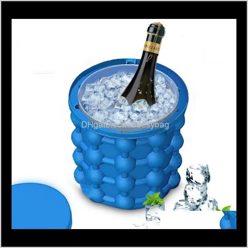 new ice cube maker genie the revolutionary space saving silicone irlde ice bucket mold kitchen tools for wine