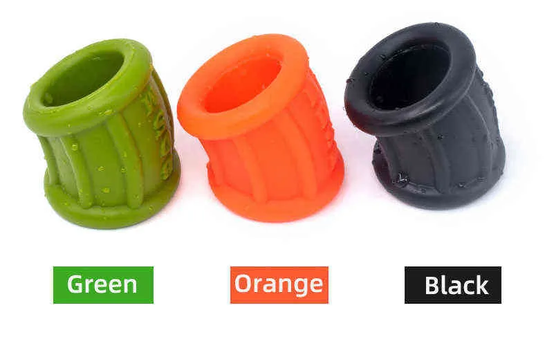 Cockring Ballstretcher En Silicone Orange – Fukr Splity – Neuf – Sans Phtalate – 1 An Garantie