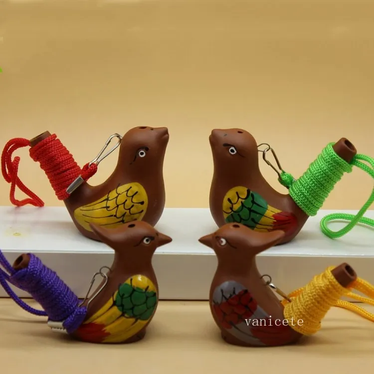 Ceramica Water Bird Whistle Waters Ocarina Song Novità Articoli Decorazione della casa Giocattoli per bambini Regalo Festa di Natale Favore T2I52704