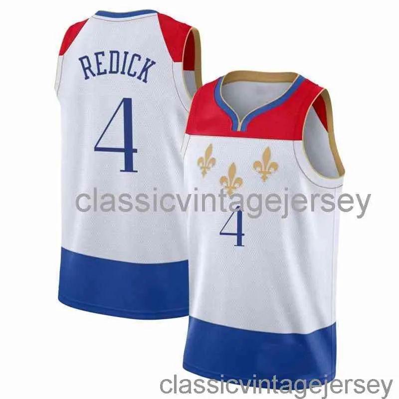 JJ Redick #4 75-й годовщины свингман Джерси сшита мужские женские женские молодежи xs-6xl баскетбольные майки