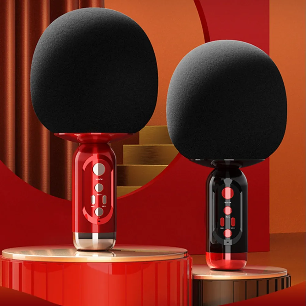 K2 microphone professionnel sans fil Bluetooth karaoké chant diffusion en direct microphones audio intégrés nouveau