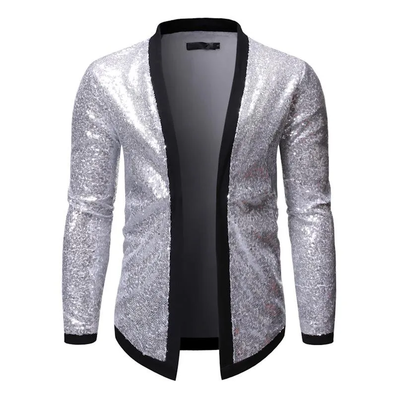 Mens cheap sequin cardigan