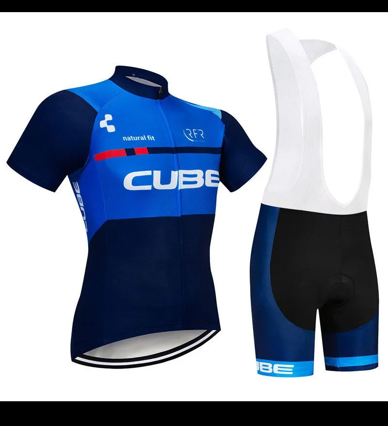 Cube Cycling Jersey définit des vêtements de vélo VTT Ropa Ciclismo vélo de route Vêtements Quick Dry Mountain uniforme court Maillot Culotte Y21041011