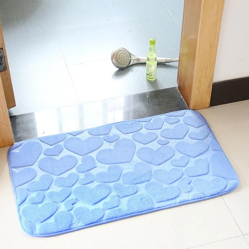 Carpets Home Decor Doormat For Entrance Door Embossed Anti Slip Floormat Bath Shower Room Rug Absorbent Kitchen Bedroom Mat Carpet