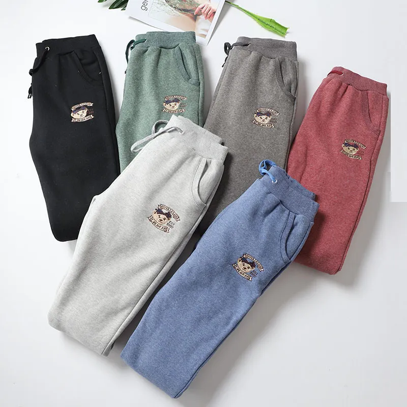 Casual Mujer Pantalón Invierno Grueso Piel de Cordero Popular Cashmere Cálido Femenino Cómodo Pijamas Sueltos HarlanLong Pantalones Plus Tamaño 210422