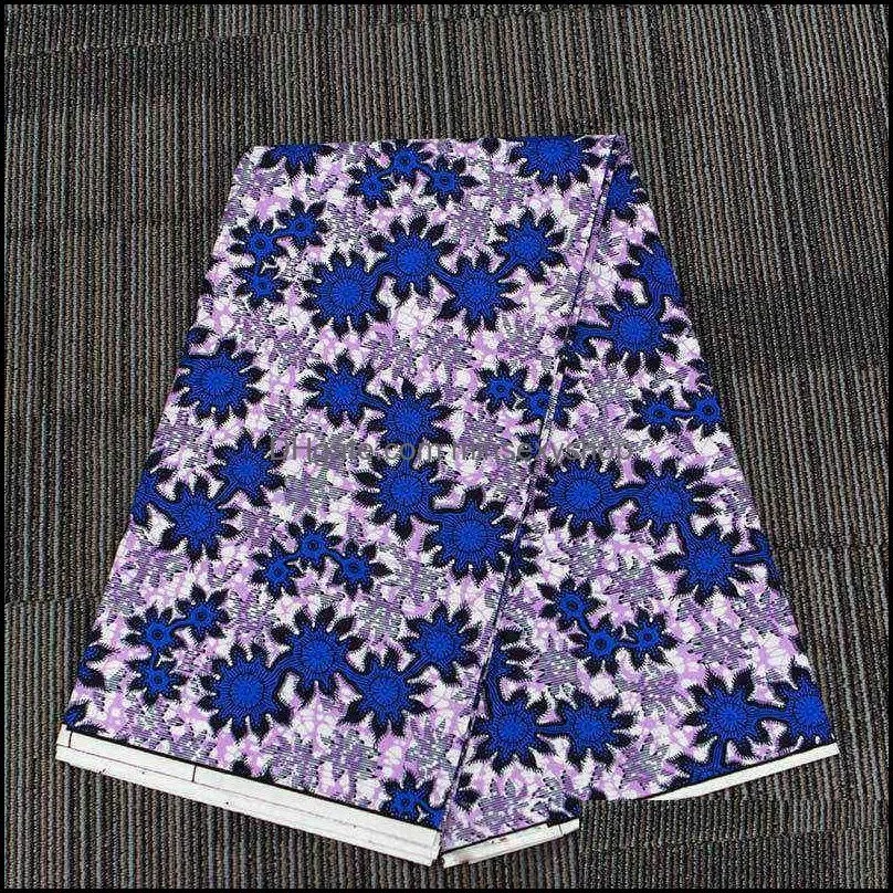 Fabric Chzimade 1yard African Ankara Real Wax Printed High Quality 100% Polyester Nigerian Tissus Women Diy Dress Making 0128