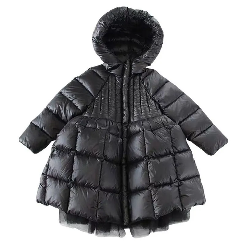 Meisjes kinderkleding kinderen winter jas jas katoen gewatteerde parka jurk kerst kostuums voor snowsuit sneeuw dragen bovenkleding 211025