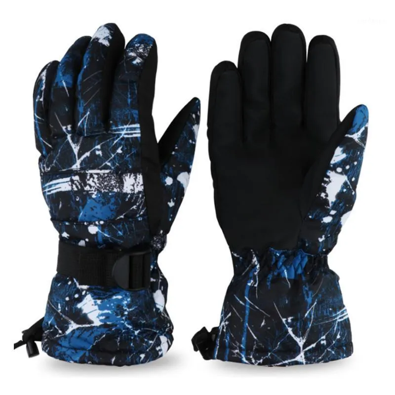 Gants de Ski Chaud Hiver Thermique Snowboard Pour Hommes Coupe-Vent Imperméable Respirant Ski Cyclisme Gant De Neige