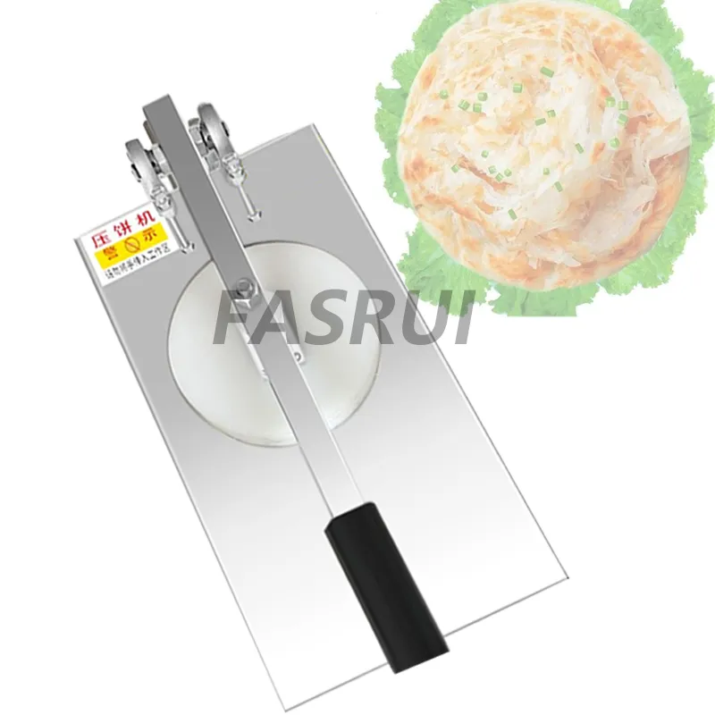 手動ステンレススチール製ピザ麺機小麦粉ヌードルメーカーケーキグレイビングマシントルティーヤメーカー
