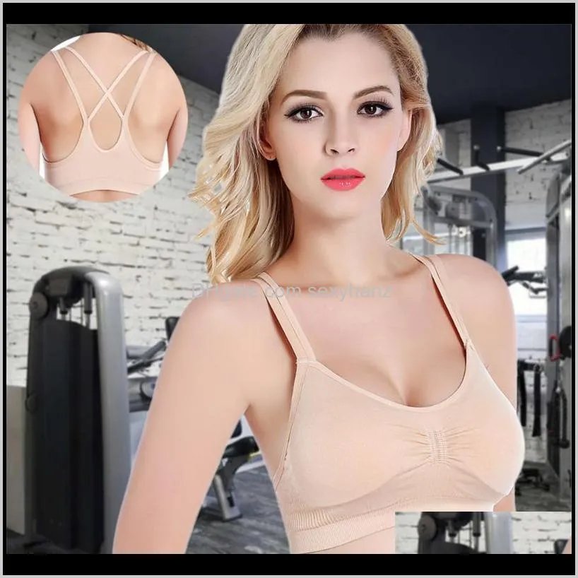 traceless elastic suspenders beautiful back crossed bra woman no steel ring sleep running fitness underwear d8166