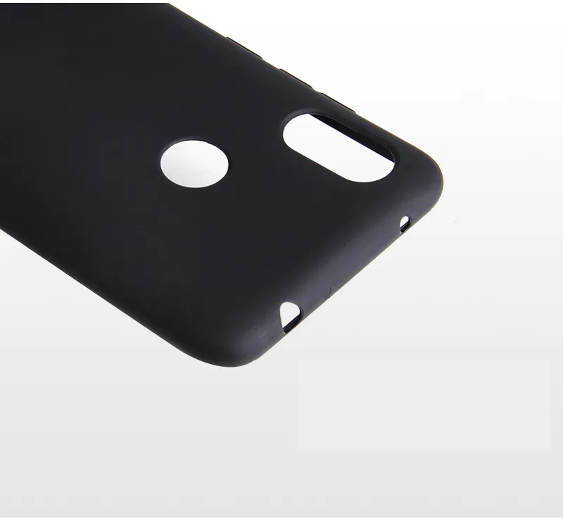 Custodie per Huawei Y6 Pro 2019 Cover morbida in silicone TPU da 6,09" con foro per impronte digitali