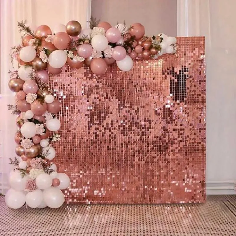 Feest decoratie achtergrond folie gordijn sequin backdrop regen voor po zone bruiloft baby shower verjaardag decor