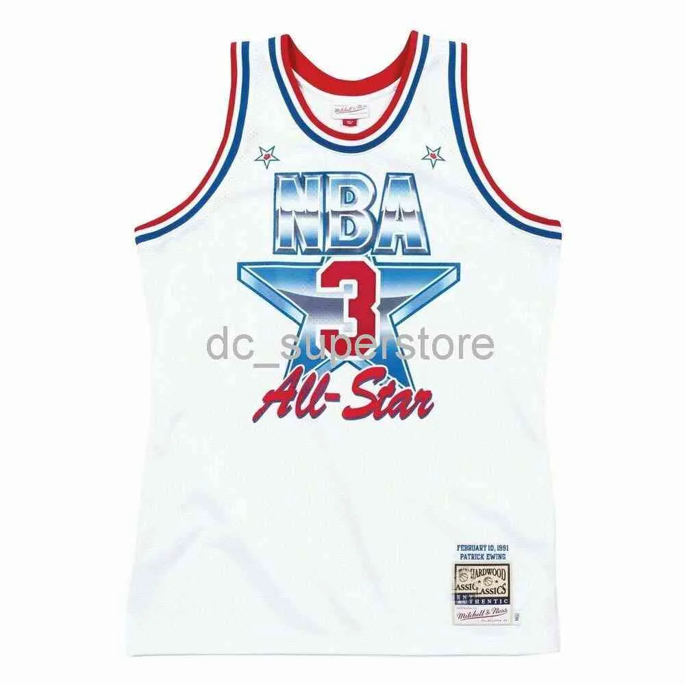 Mens Jersey 1991 All-Star East Patrick Ewing costume qualquer nome Número Número XS-6XL Jersey de basquete