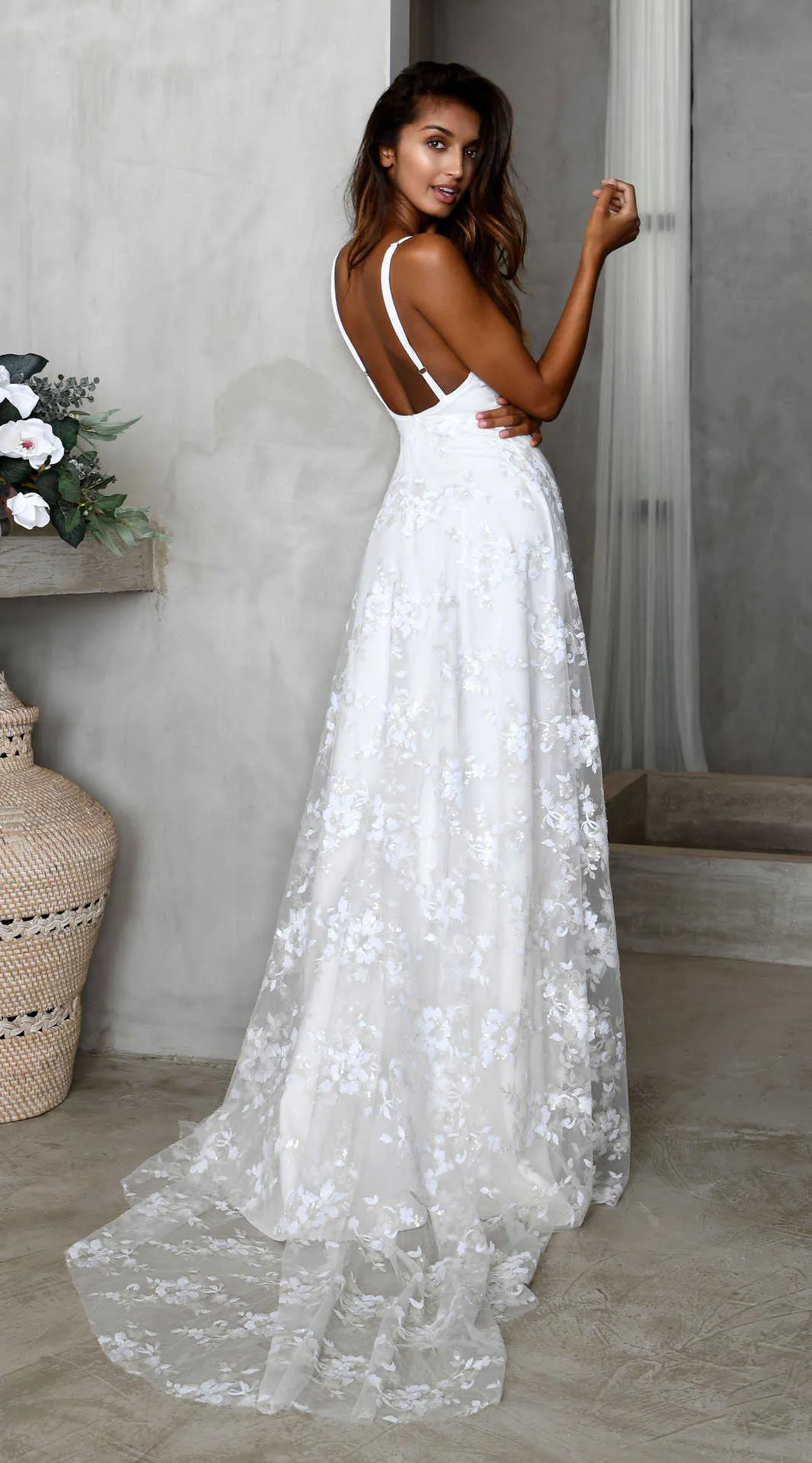 Women Boho Lace Floor-Length Maxi Dress Sleeveless V-Neck Zipper Closure  Summer 8809# from Dhgate Basic & Casual Dresses - price 48.25
