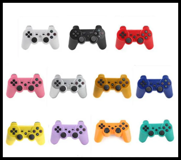 Trådlösa Bluetooth-joysticks för PS3-kontroller Kontroller Joystick Gamepad-kontroller spel Med butiksbox gratis DHL-ups