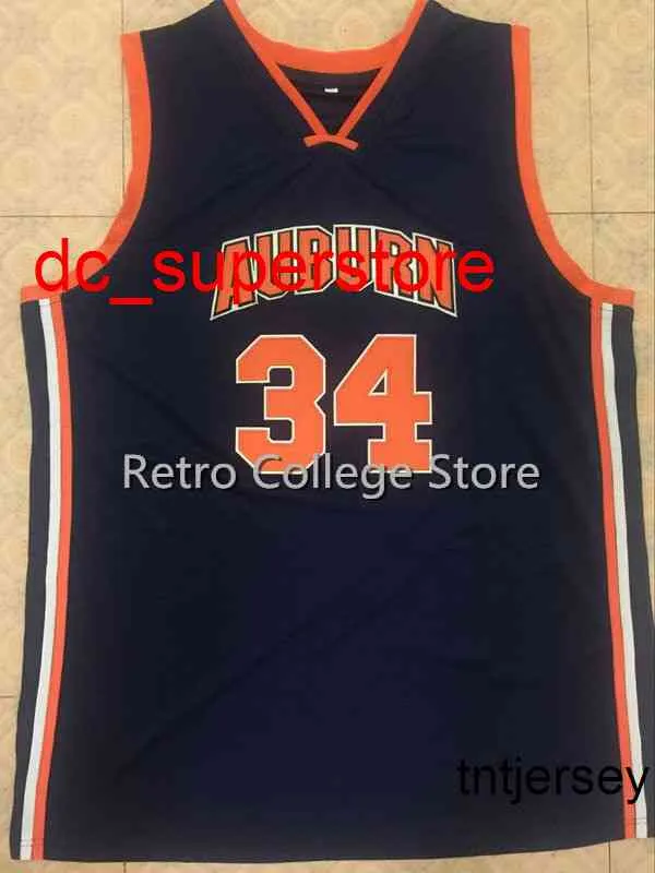 100% sydd 34 Charles Barkley Bule Vit Basket Jersey Anpassningsbara Numret Namn Jerseys Mens Kvinnor Ungdom XS-6XL