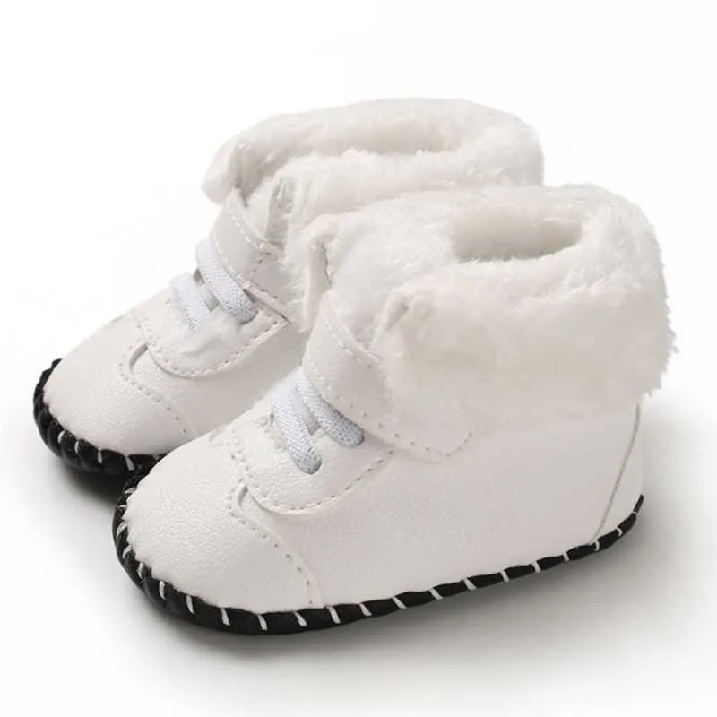 Baywell Winter Baby Boy Girl Ciepłe Buty antypoślizgowe Casual Berbecia Miękkie Solowane Sneakers G1023