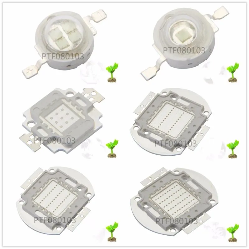 حبات خفيفة عالية الطاقة الأزرق LED رقاقة 440NM 450NM 1W 3W 5W 10W 20W 30W 50W