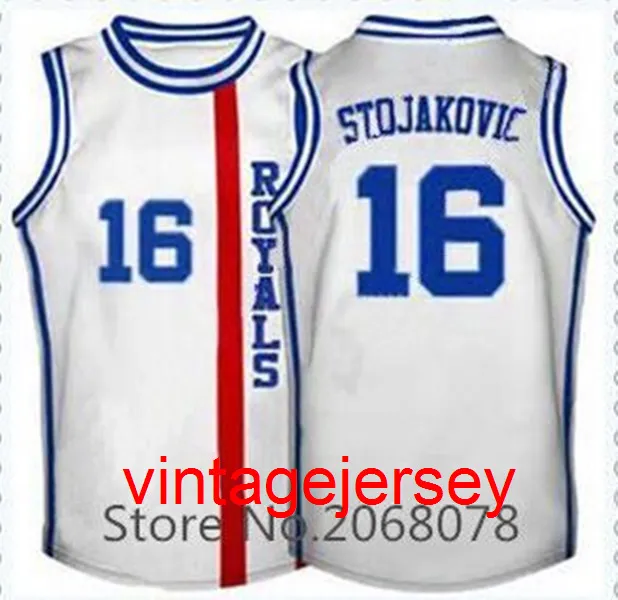 Peja Stojakovic #16 Cincinnati Basketball-Trikots, Blau, Weiß, Top-Qualität, 100 % doppelt genäht. Passen Sie jeden Namen und jede Nummer XS-5XL 6XL an