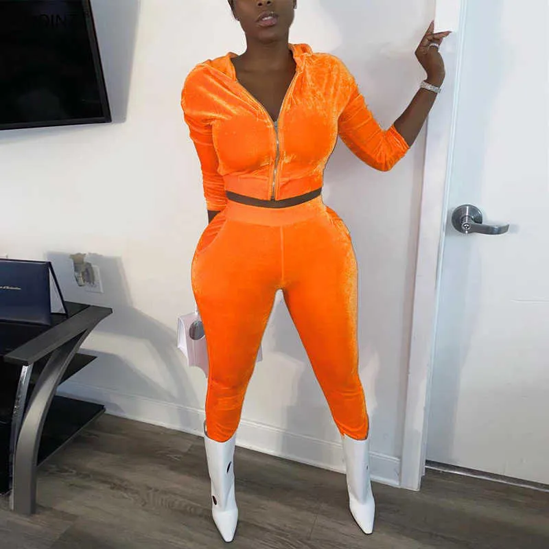 Winter Sports Tracksuit For Women Sexy Two Piece Outfit With