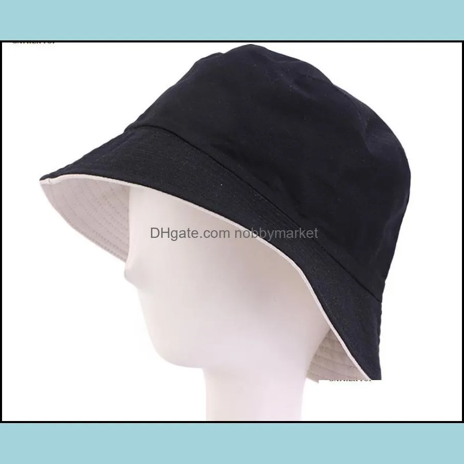 2020 New Bucket Hat For Men and Women Fashion Simple Pure color Women Cotton Hat New Autumn Spring Fisherman Hat Sun Caps