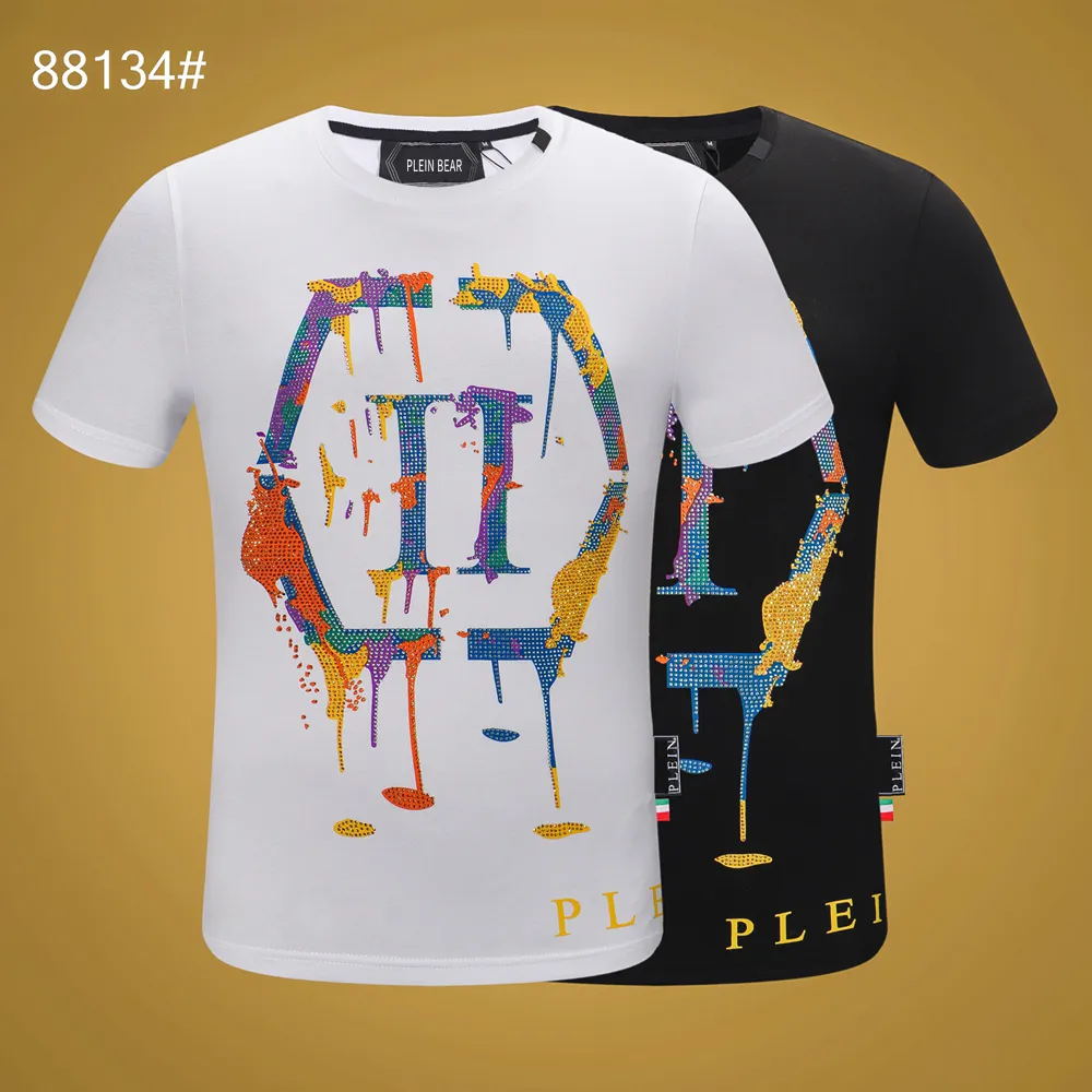 PLEIN BEER SHIRT Mens Designer T-shirts Kleding Strass Schedel Mannen Klassieke Hoge Kwaliteit Hip Hop Streetwear Tshirt Casual Top Tees PB 11338