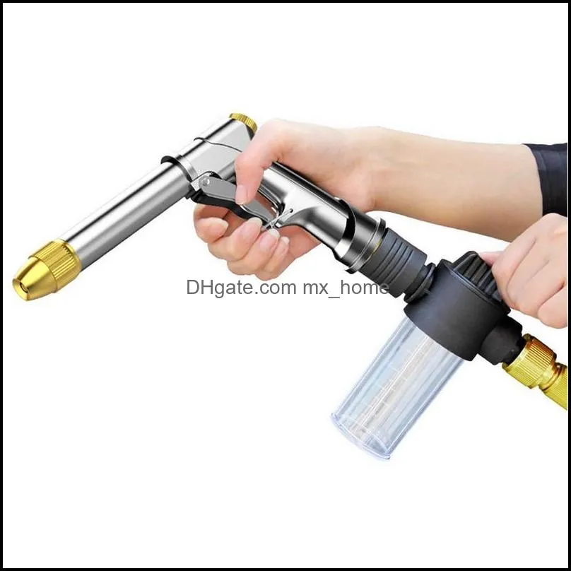 1pc High Pressure Water Spray Gun Cleaning Machine Car Washing Garden Watering Hose Nozzle Sprinkler Foam Equipments