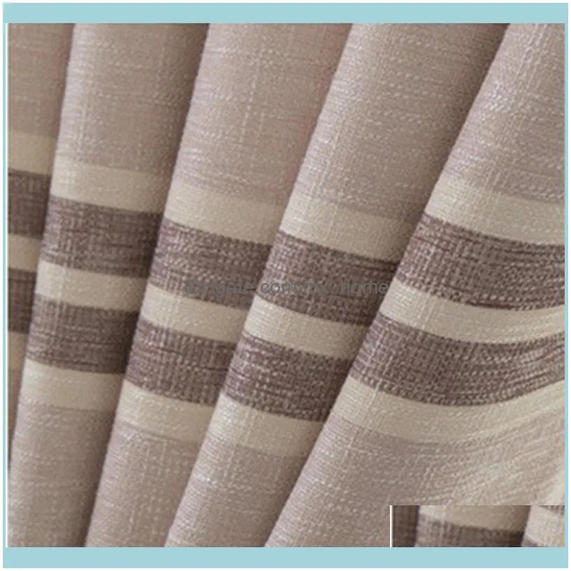 Curtain & Drapes High Quality Modern Blackout Curtains Striped Printed Window For Bedroom Living Room Children Panel