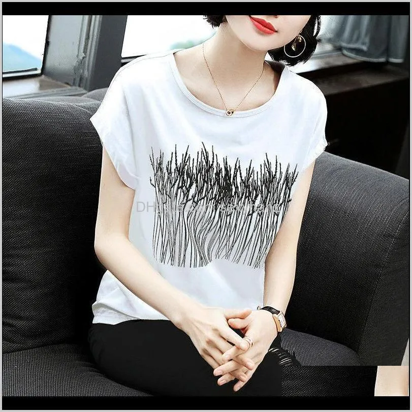 women tops and blouses cotton white blouse plus size elegant batwing sleeve summer ladies casual