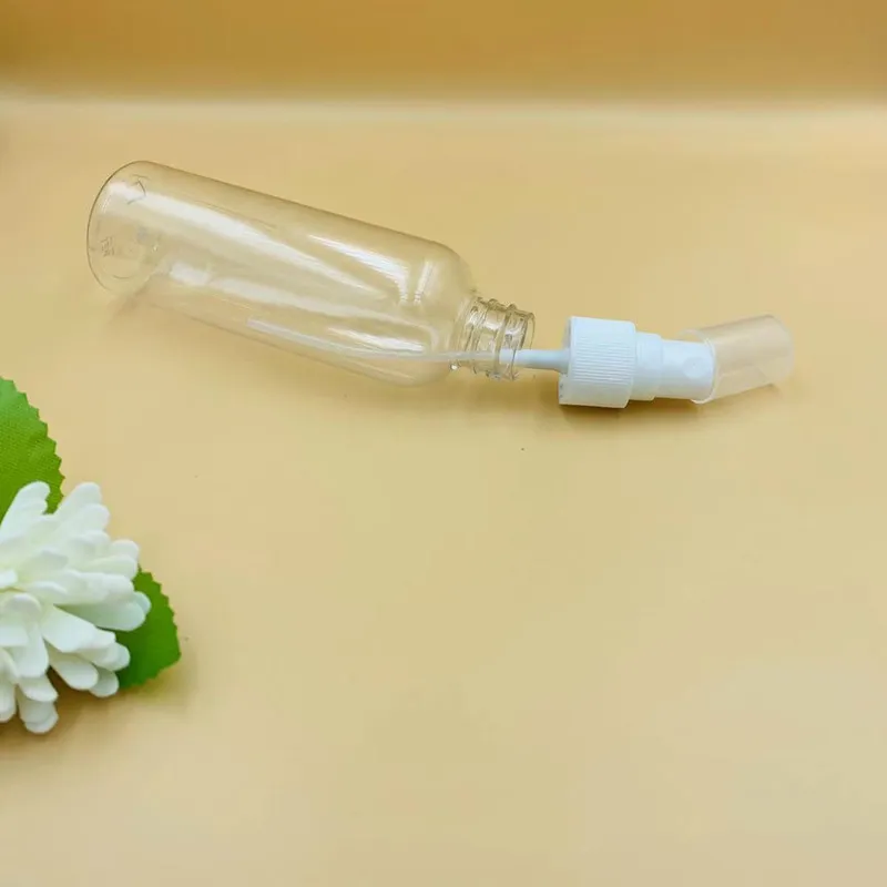 Spraying bottle small watering can and transparent PET fine mist cosmetics perfume toner 10/15/20/30/40/50/60/80/100ml