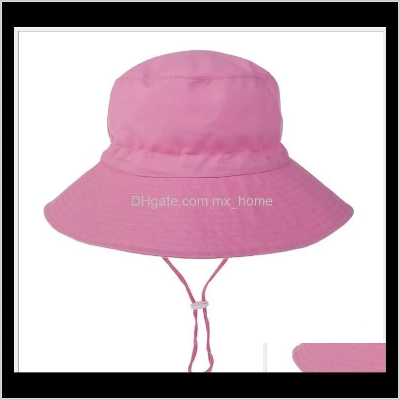 new arrival kids girls beach hats toddler baby sunhat kids breathable hat baby visor hats 8 colors girls caps 6months-8years