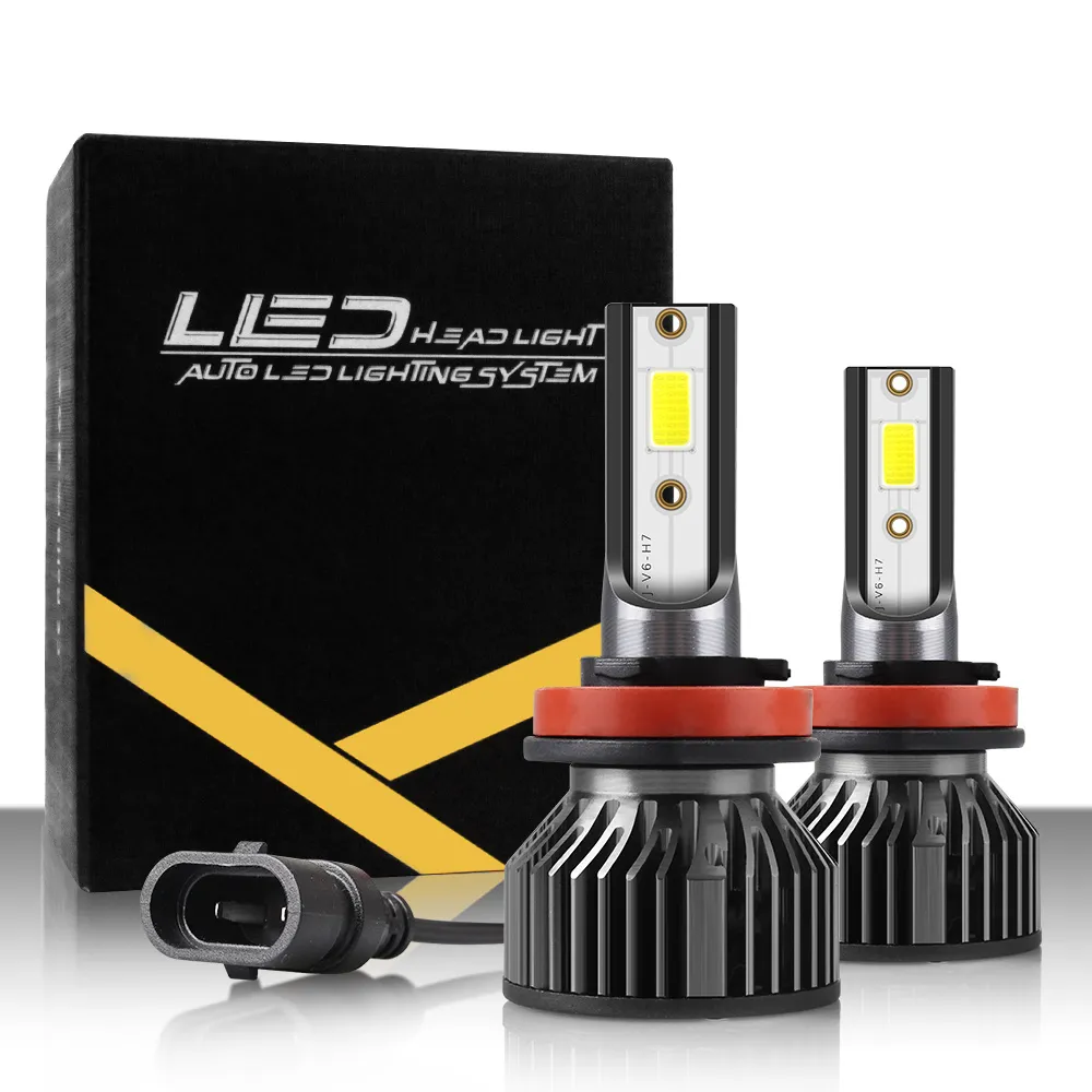 S6 H1 H3 H7 車の LED ヘッドライト電球ライト H8/H9/H11 9005/HB3/H10 6500 K 9-36V ユニバーサル自動ヘッドランプ DOB チップ超高輝度 H4/HB2/9003