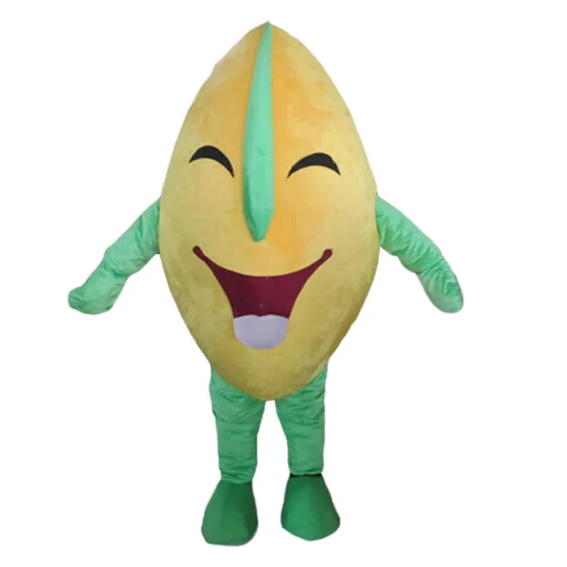 Halloween Mango Mascot Costume de haute qualité Cartoon Fruit Thème du personnage Carnaval Unisexe Adultes Taille de Noël Party de Noël Tenue de plein air