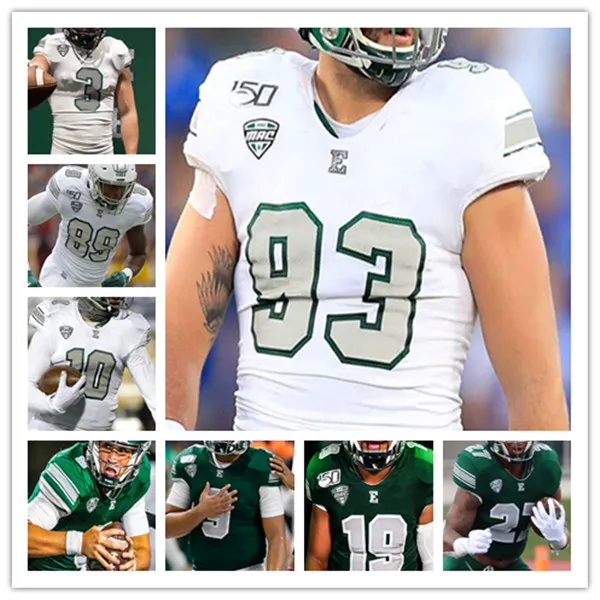 NCAA Eastern Michigan Emu College voetbalshirt Ben Bryant Jawon Hamilton Hassan Beydoun Tariq Speights Russell Vaden IV Zach Westmoreland Bryson Cannon Ramirez