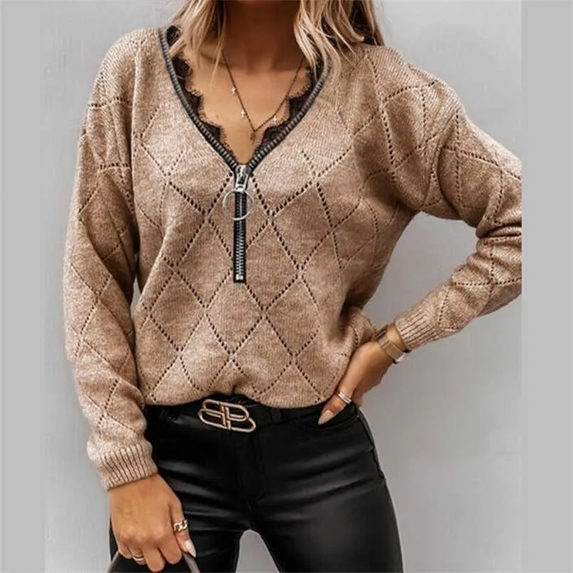 Outono coração leopardo impressão camisola camisola elegante pérola frisada mulheres doce camisolas casuais inverno quente o pescoço manga comprida pullover 211011