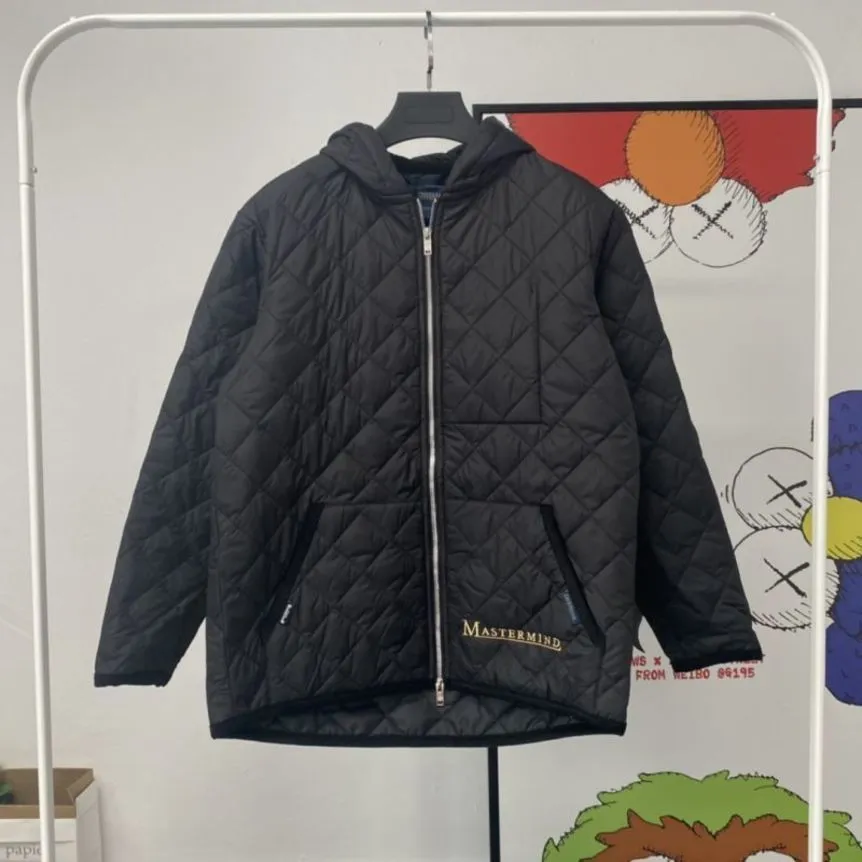 Mastermind MMJ squelette brodé vichy veste légère tendance hommes femmes léger coton vestes automne hiver manteau 8W6Y