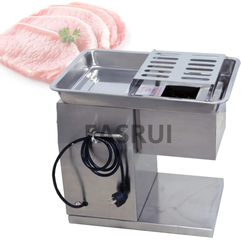 Automatic Electric Meatign Slicer Commercial Meat Cutting Machine Pork Beef Mutton Slicing Shredding Maker