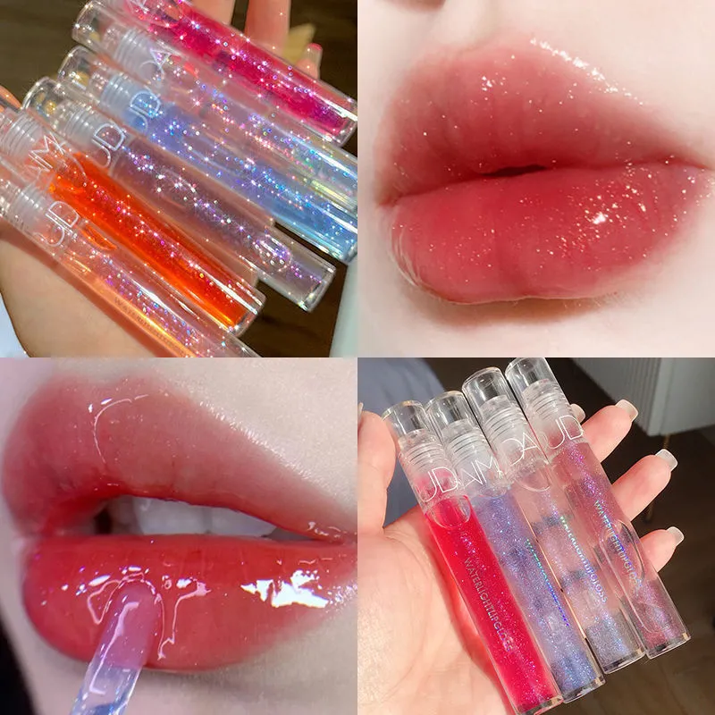 Jelly gloss. Блеск для губ прозрачный с блестками. Блески для увлажнения губ цветные. Губы желе. Блеск для губ жидкое стекло.