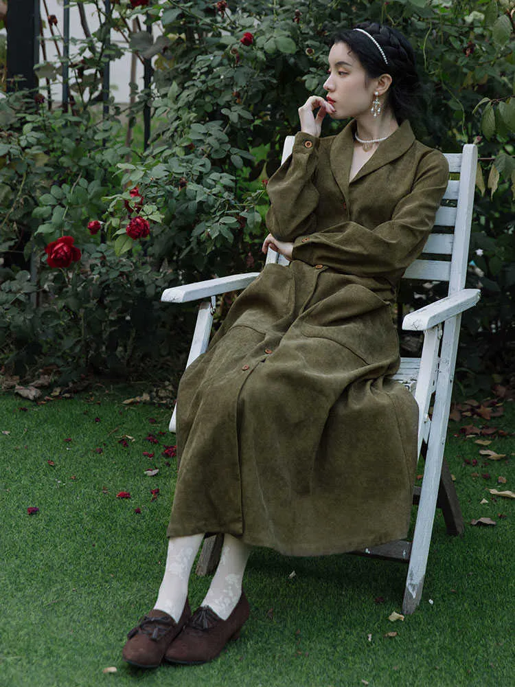 chinese dress ladies Buy Brown Warm Cotton Corduroy Fit and Flare Maxi Dress Online at  SeamsFriendly