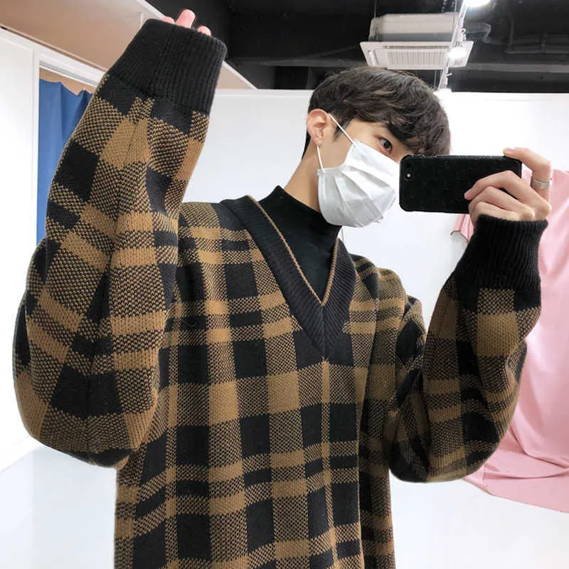 Plaid pullover mens on sale