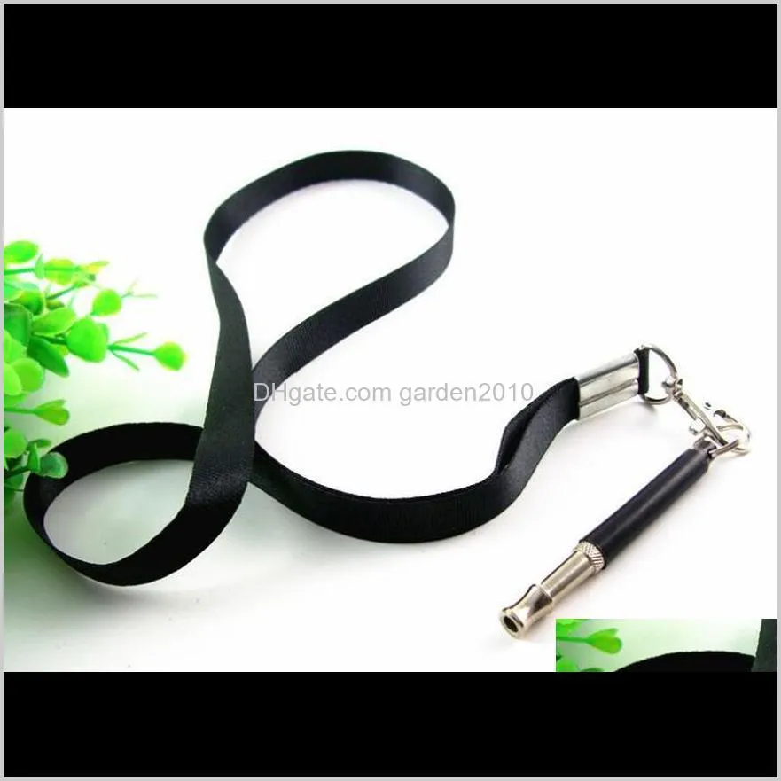 50pcs pet dog training whistle pitch adjustable ultrasonic sound silent recall stop nuisance barking safely with lanyard neck