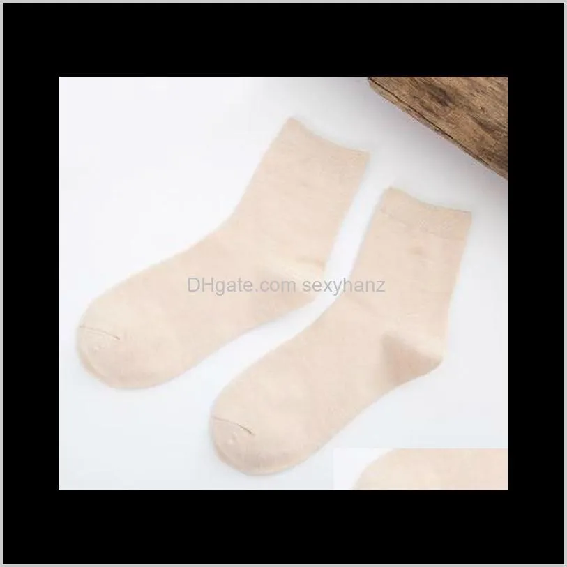 new women`s bamboo fiber colorful fashion casual socks harajuku solid color black white cheap socks wholesale 5 pairs