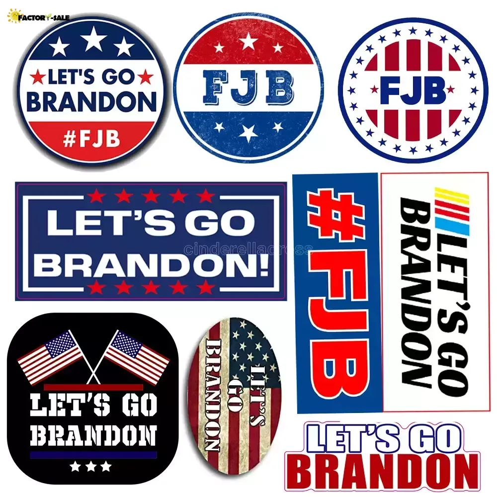 Vamos ir Brandon Adesivos para Carro Celular Copos Universal Tags Decoração FN11