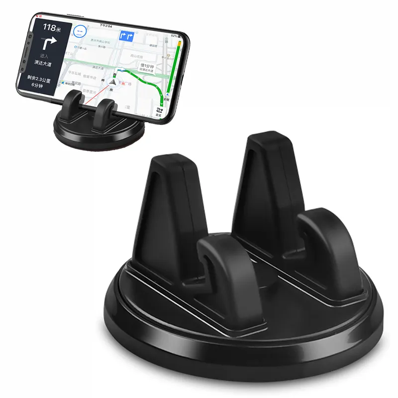 360ダッシュボード車の電話ホルダーユニバーサル携帯電話ブラケットスタンドシリコンパッドダッシュマット小売箱