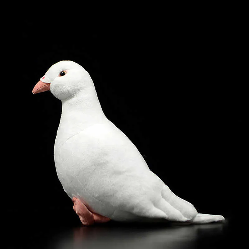 Simulation Mignon Gris Pigeons Peluche Jouet Blanc Rock Poupées Paix S  Petite Lettre Oiseau Modèle Enfants Cadeau 210728 Du 16,71 €
