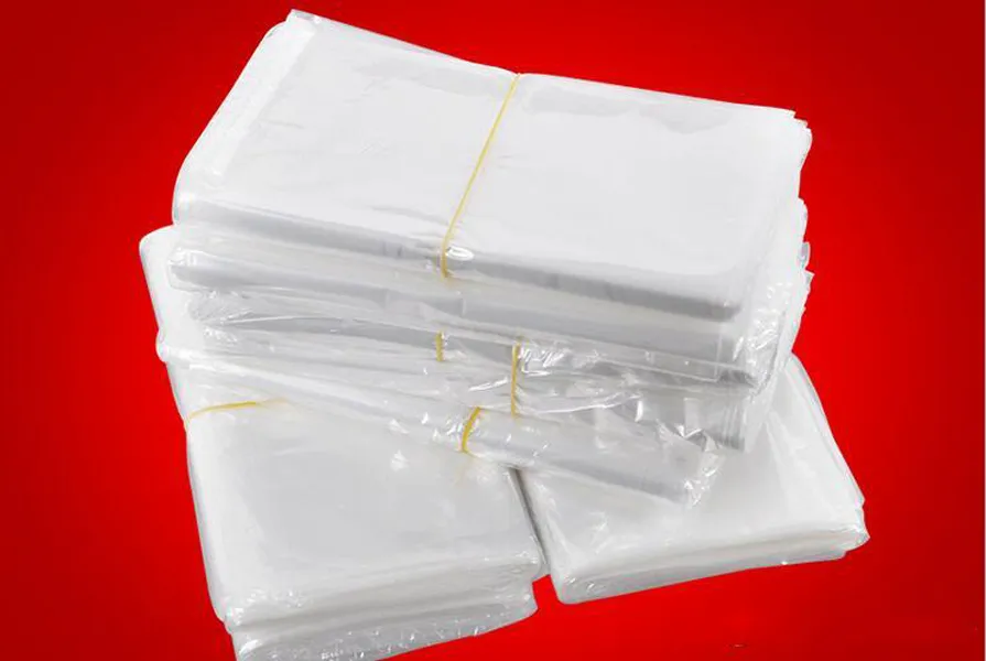 DHL SF_EXPRESPENT SHURINK WORK BUAND BAGS WHITE POF POF Пленка Wrap Косметика Упаковочная сумка Открытая верхняя часть Пластиковый Тепло Уплотнительная упаковка Пакет Усадка Сумка для хранения