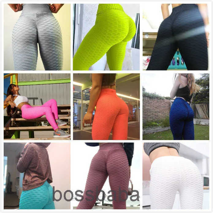 Leggings de gymnastique taille haute pour femmes, pantalons de yoga sexy, push-up, vêtements d'entraînement, solides, respirants, classiques, longs, collants de fitness, vente en gros