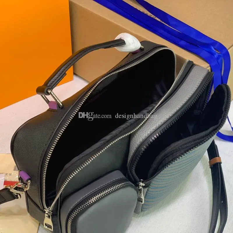 M45457 MULTIPOCKET Messenger Bag Men Designers Graphite Canvas Crossbody Bags Fashion Man Compact Shoulder Handbag Storage Coin Purse Key Pouch