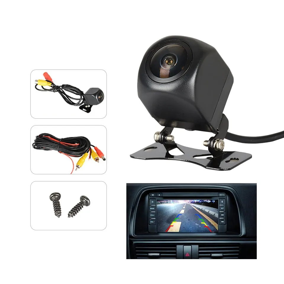 HD 170 Derece Araba Güvenlik Sistemi Balıkgözü Lens Starlight Gece Görüş Ters Kamera Araç Otopark MCCD